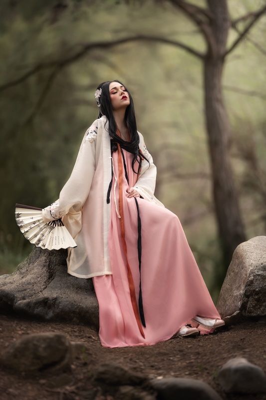 девушка фентези китай танцовщица ханфу красавица Китайская танцовщица фото превью