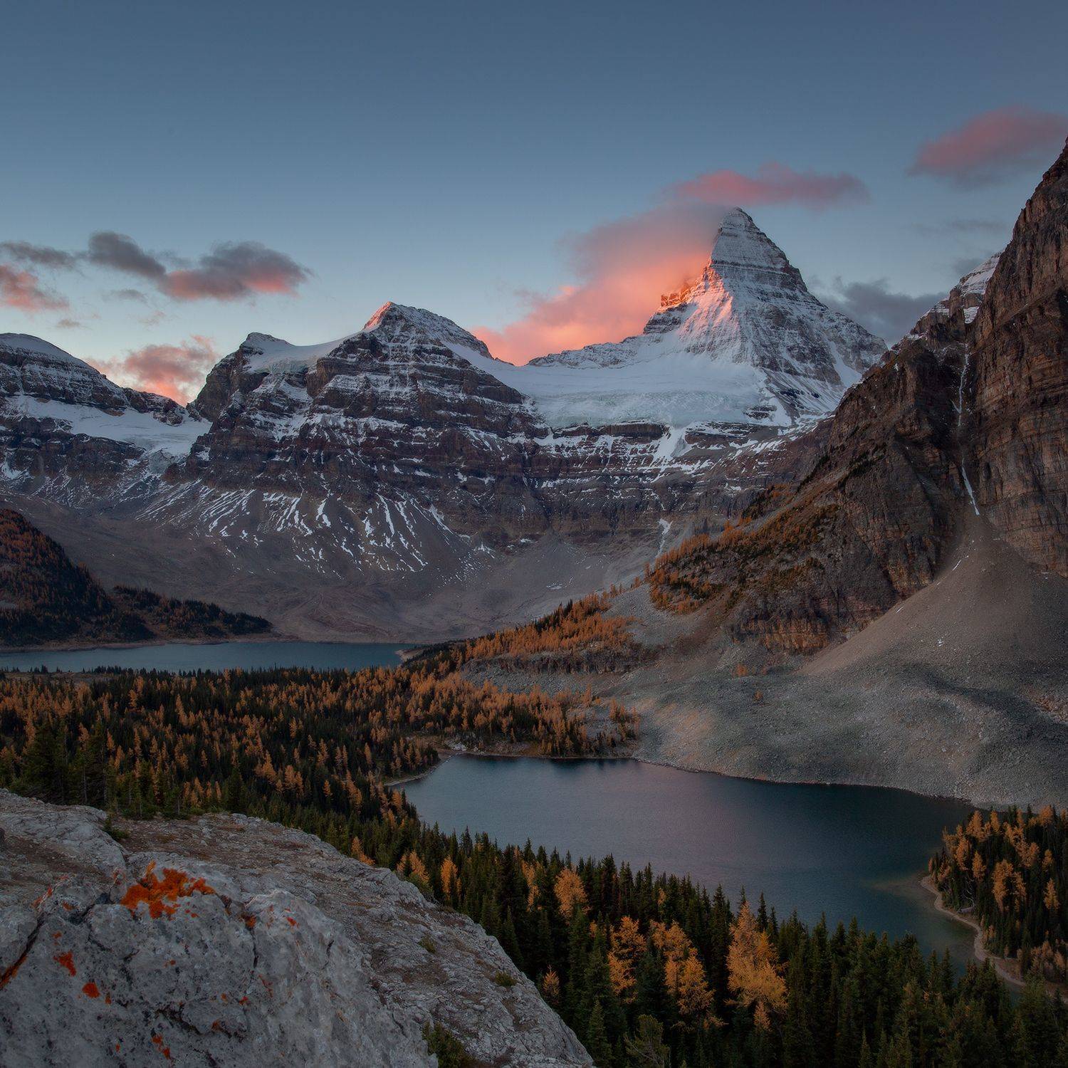 assiniboine, sunrise, Evgeny Chertov