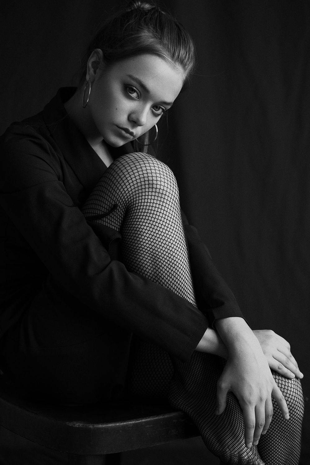 #portrait #woman #girl #beauty #black #bw #indoor #studio #noretouch #canon, Иван Ковалёв
