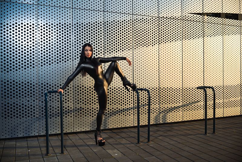 portrait girl at home red sexy lingerie Anastasia the Cat фото превью