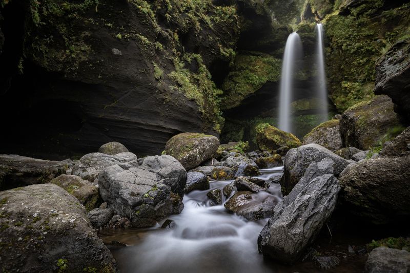 водопад, вода, река, гора, горы, сахалин, курилы, острова, лес, ландшафт, waterfall, landscape Водопад на острове Итуруп фото превью
