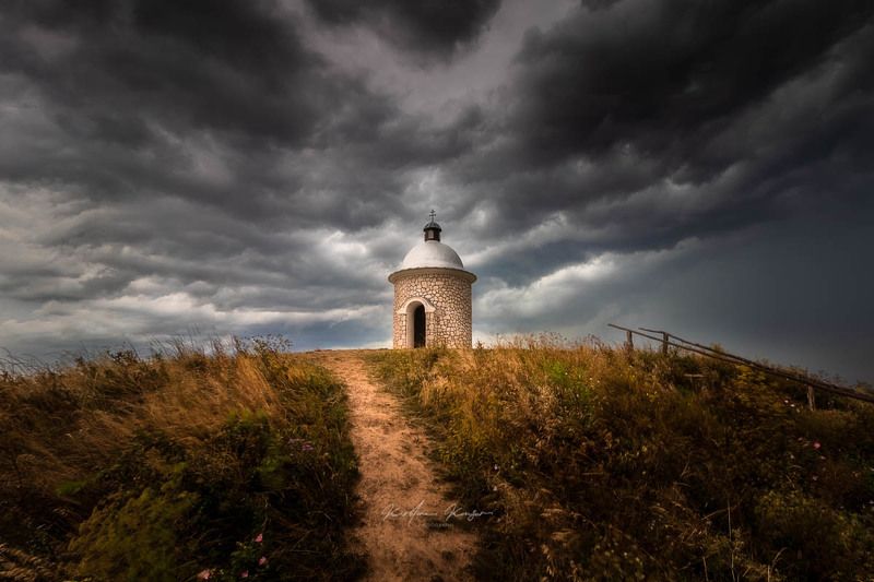 #landscape #moravia #beforethestorm #chapel #haida #canon #czechrepublic Moravia фото превью