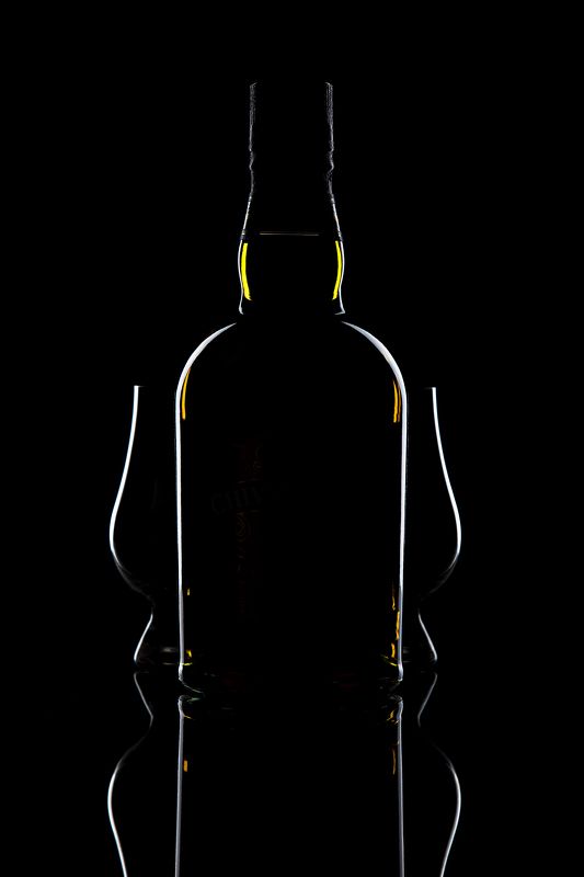 натюрморт, бокал, студия, бутылка И свет, и тень фото превью