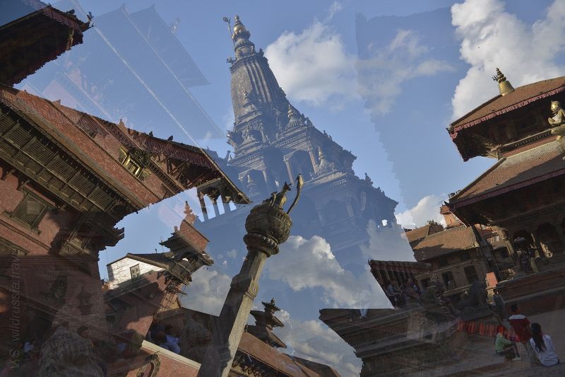 Катманду, Непал, путешествие, наложение, архитектура, шагнивнеизведанное, землетрясение Старый Катманду. фото превью