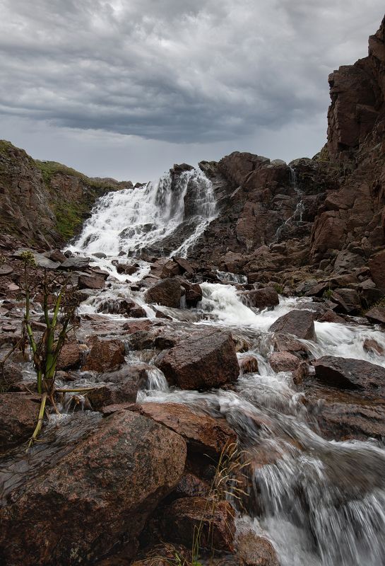 пейзаж, пейзажная фотография, пейзажи, териберка, россия, порог, река, водопад, путешествие, landscape, landscapes, landscape photography, waterfall Водопад у Териберки фото превью
