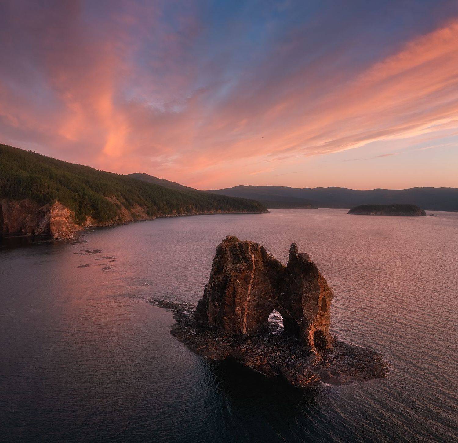 шантары,утро,рассвет,пейзаж,остров феклистова, Александр Кукринов