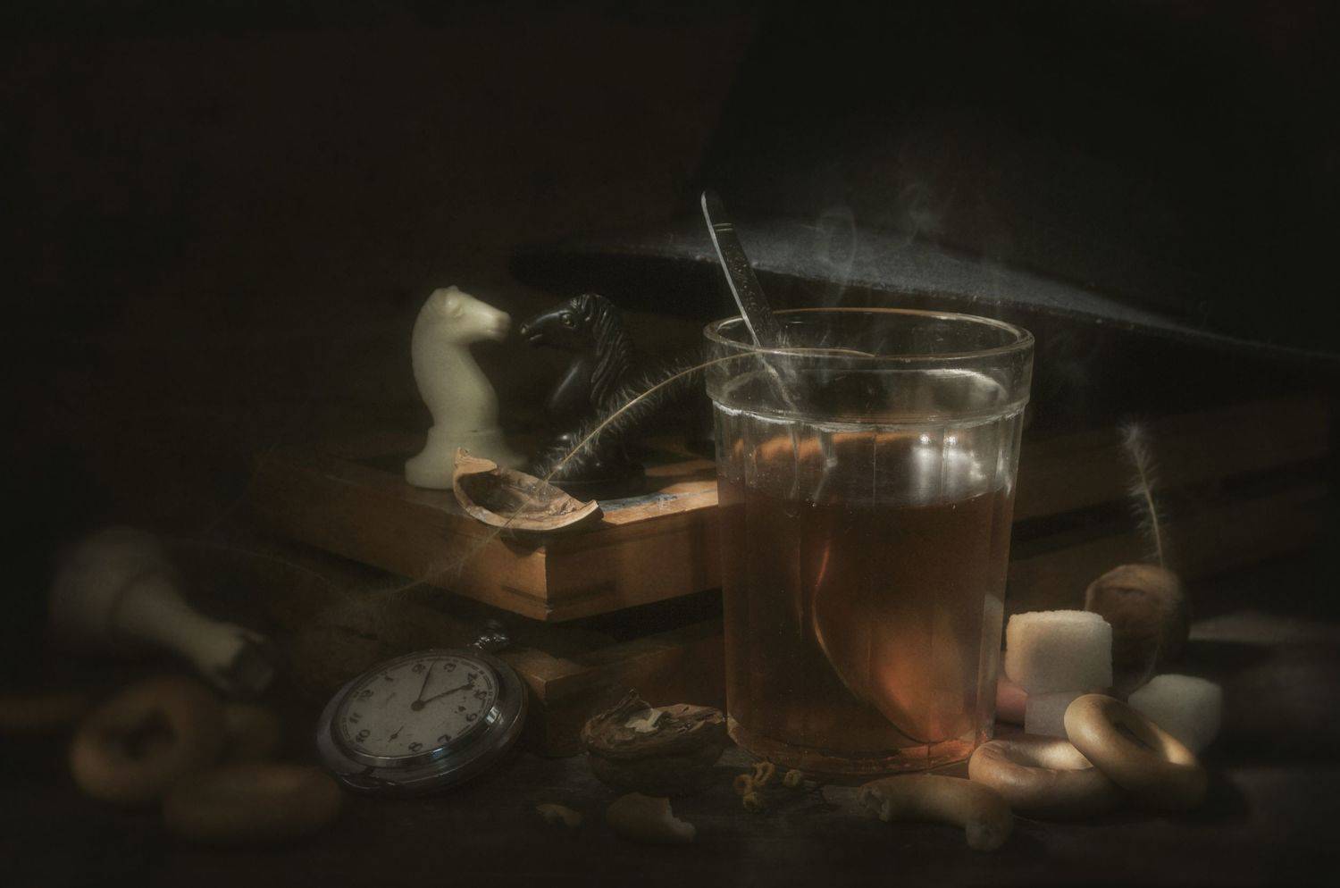 шахматы,чай,cушки,орехи,встречи, Владимир Володин