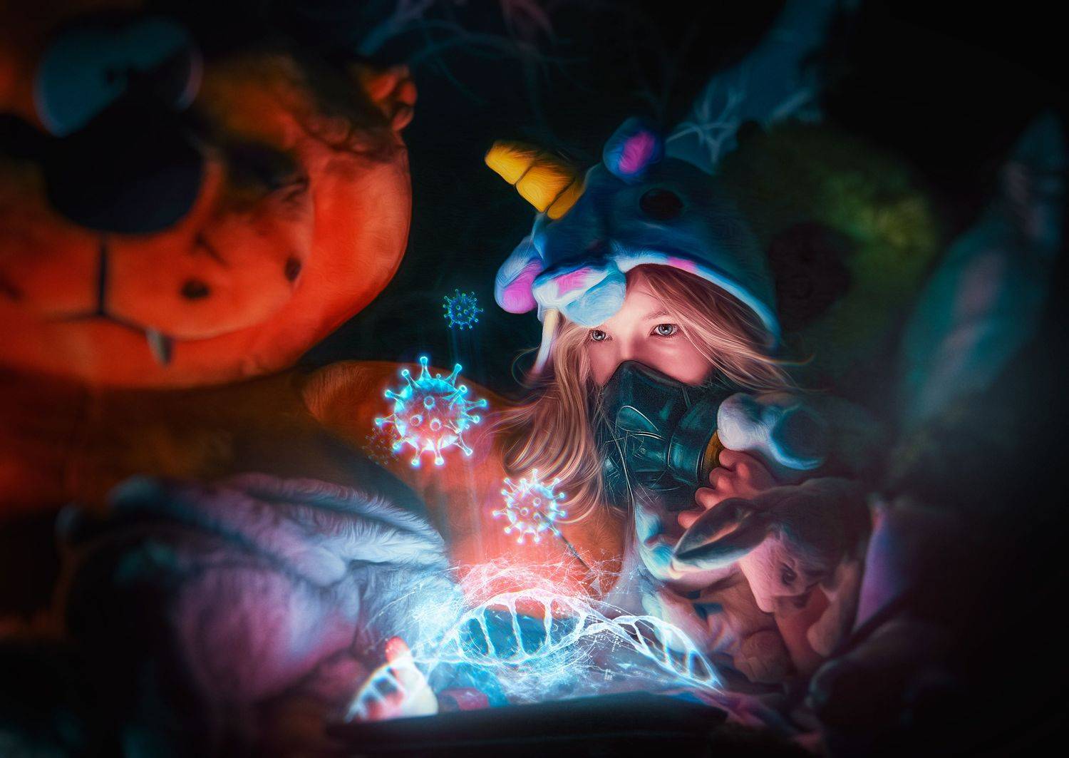 covid, toys, virus, mask, child, Константин Михалёв