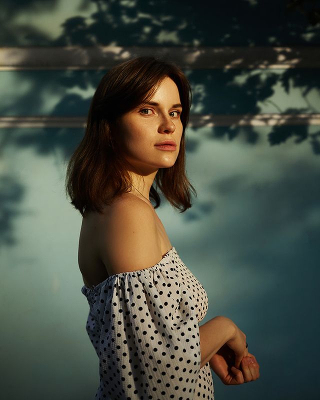 portrait girl summer sundress dress lifestyle Марина Ярулина фото превью