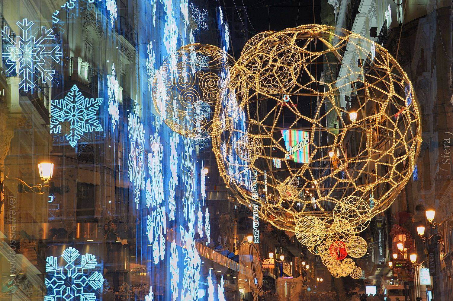 Мадрид, Испания, украшение, иллюминация, путешествие, праздник, архитектура, шагнивнеизведанное, Владимир Столяров