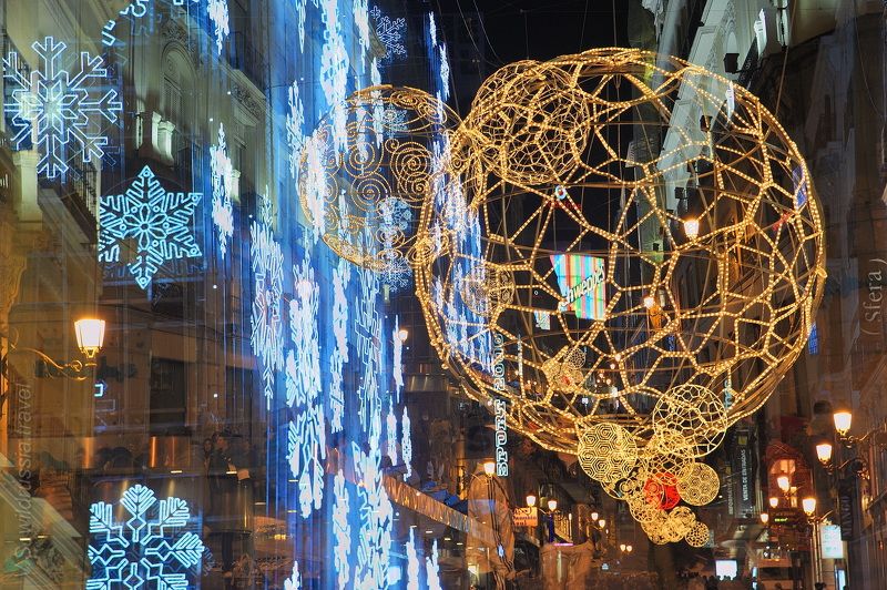 Мадрид, Испания, украшение, иллюминация, путешествие, праздник, архитектура, шагнивнеизведанное Праздничный Мадрид фото превью