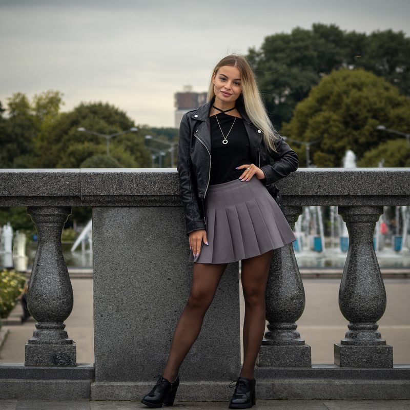 стрит, красивая девушка, женский портрет, концептуальное Настя фото превью