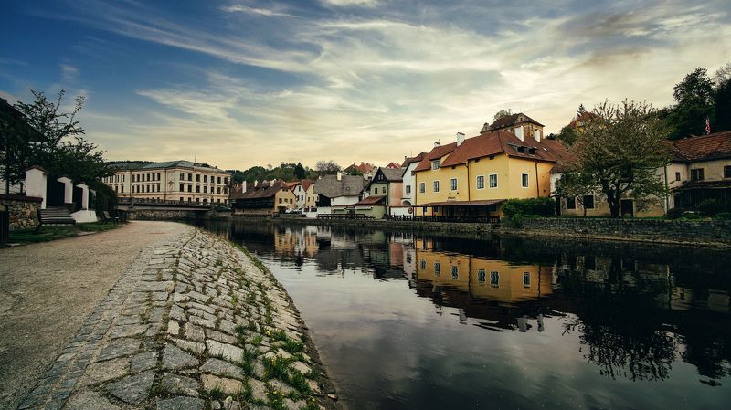 luminar ai Крумлов после полудня фото превью