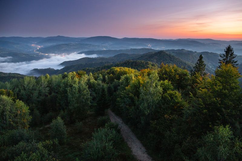mountains, summer, poland, sunrise Morning in the Mountains фото превью