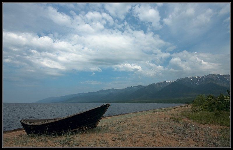 байкал, лодка, горы,  i_go Эй, Баргузин, пошевеливай вал... фото превью