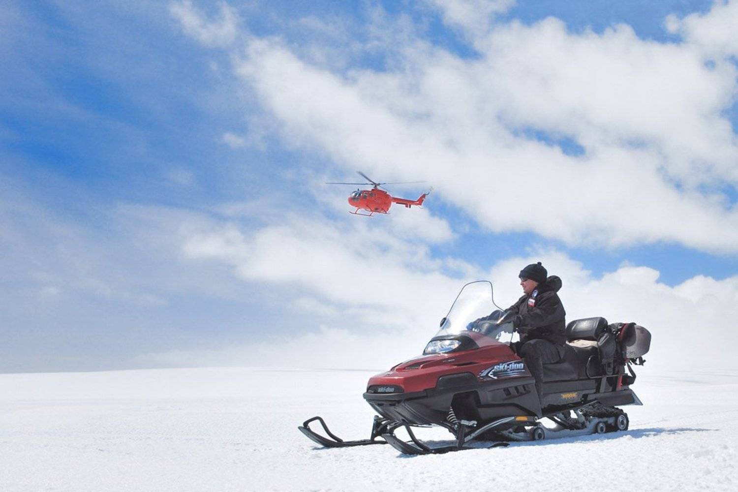 антарктика, снег, снегоход, вертолет., Руслан Елисеев