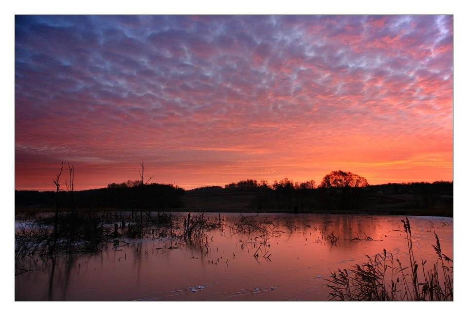 пейзаж, рассвет, Алексей Строганов