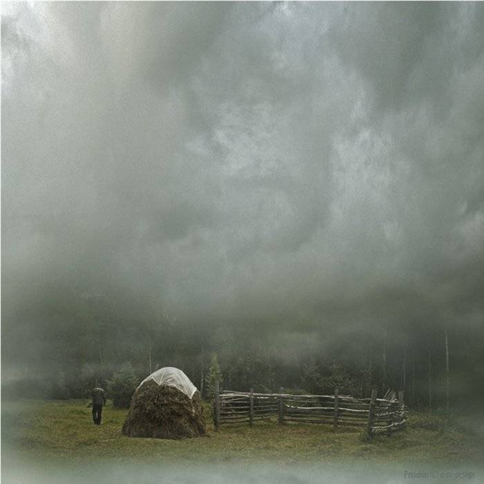 туман, стога, утро, похмелье, Виктор Перякин