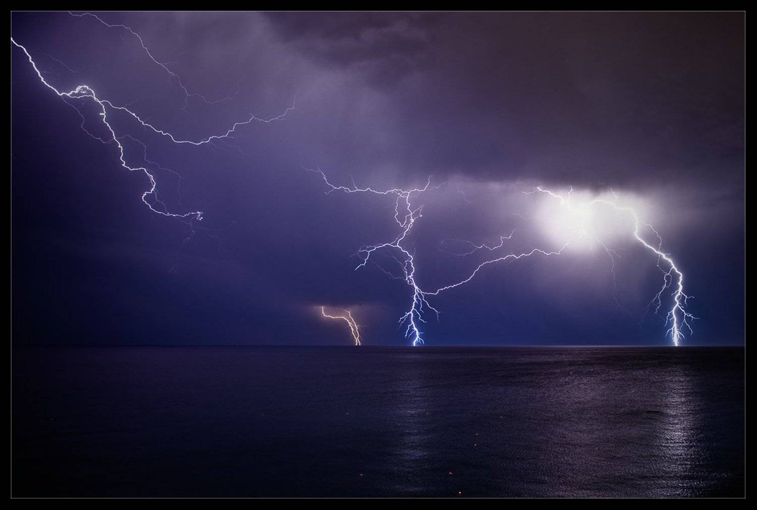 гроза,молния,ночь,кипр,море,пейзаж,природа,стихия,разряд, Александр Константинов