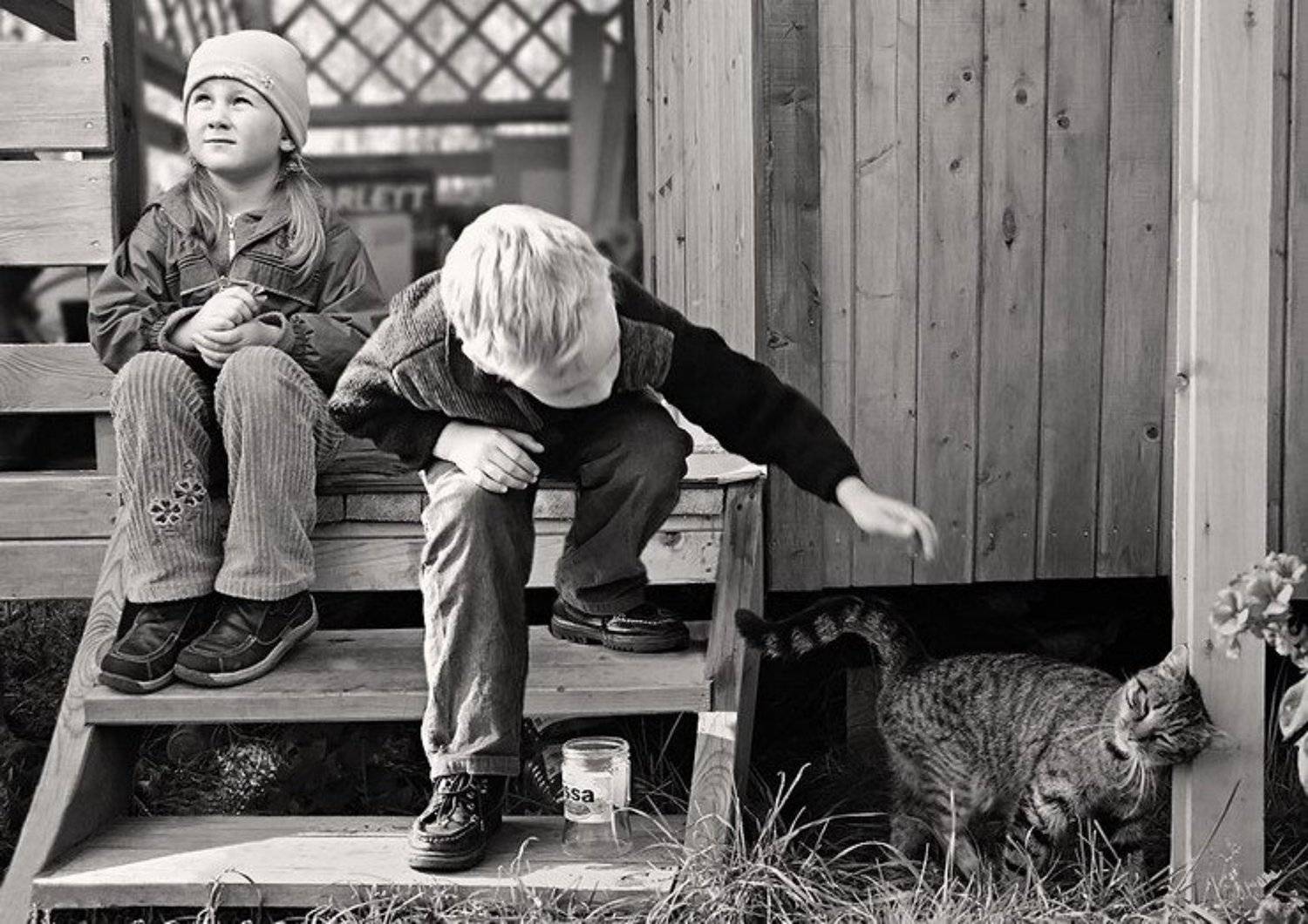 дети, кошак, Тарасова Катя