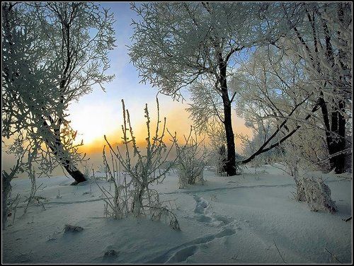 Утренняя, морозная....