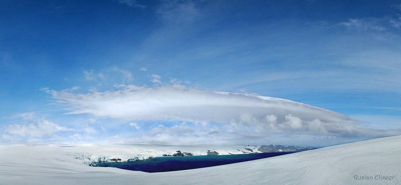 антарктика, бухта,ледник. зима отступает фото превью