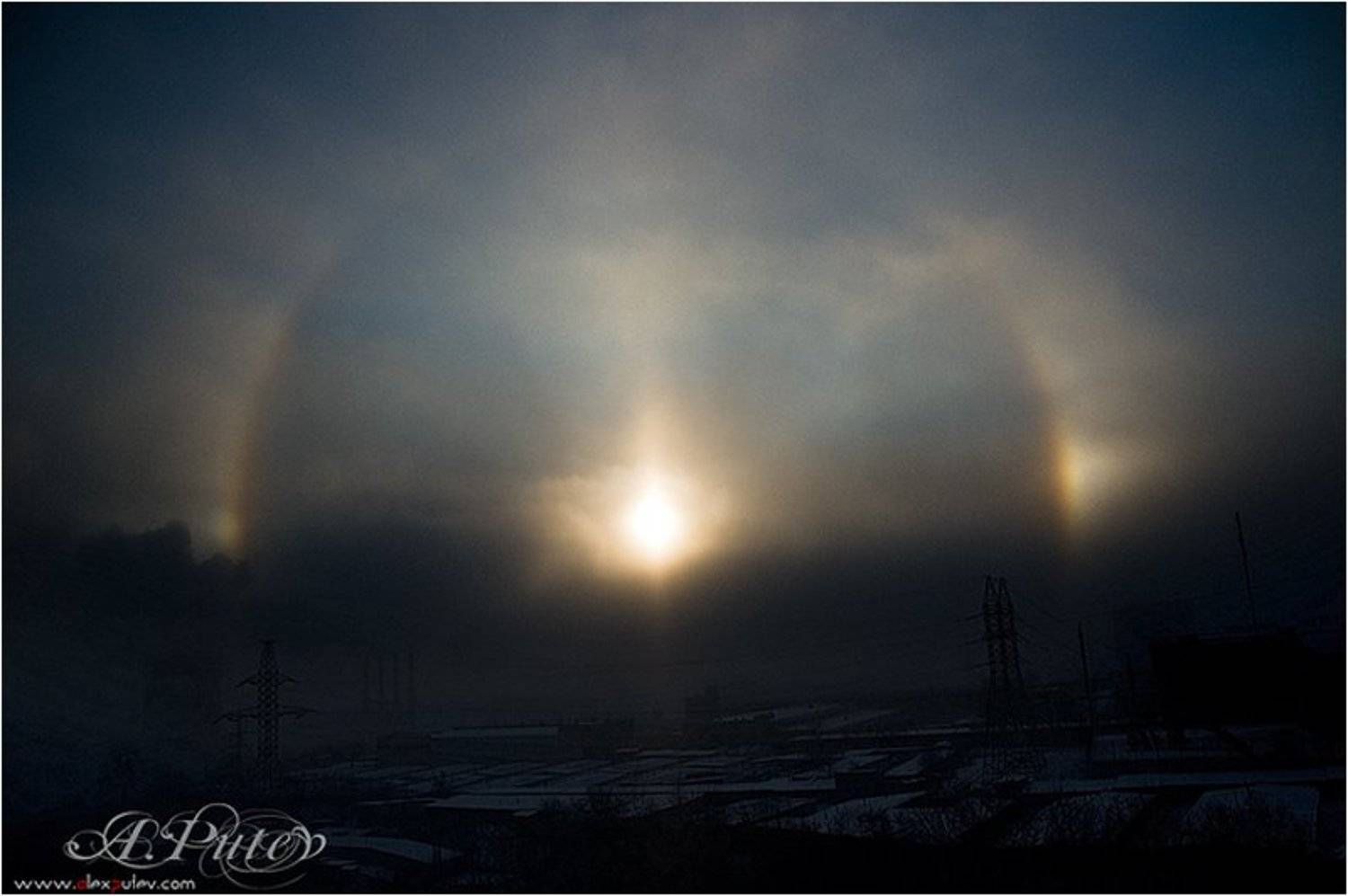 тушино,солнце,мороз,зима,москва,гало,halo,зима,оптическое явление, Александр Путев