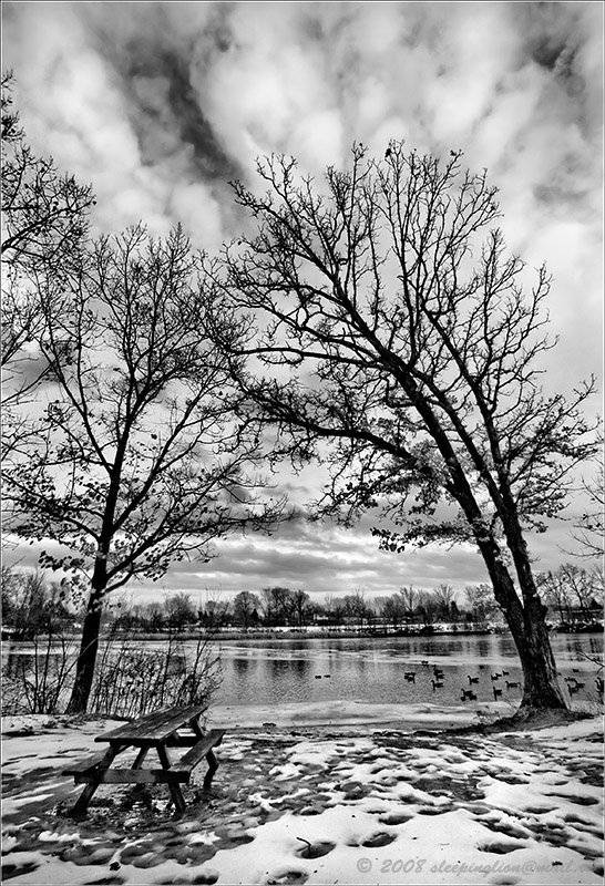 пейзаж, pilgrim, зима, холод, Pilgrim