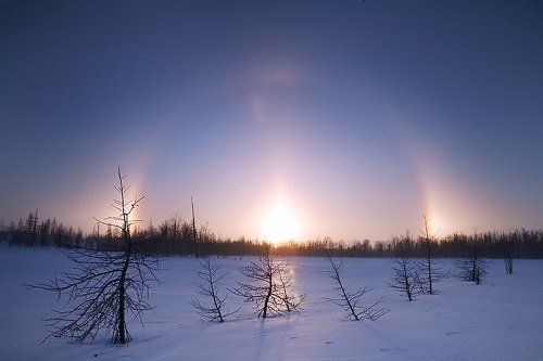 Зимняя радуга. северный вариант (гало)