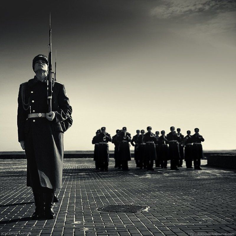 репортаж, жанр, пост, оркестр, военные Пост фото превью