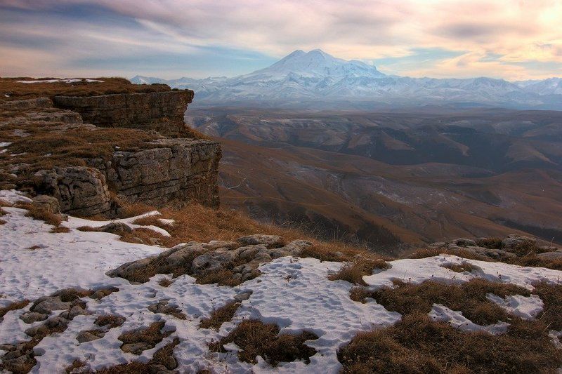 карачаево-черкесия, плато бермамыт, эльбрус Эльбрус с Бермамыта фото превью