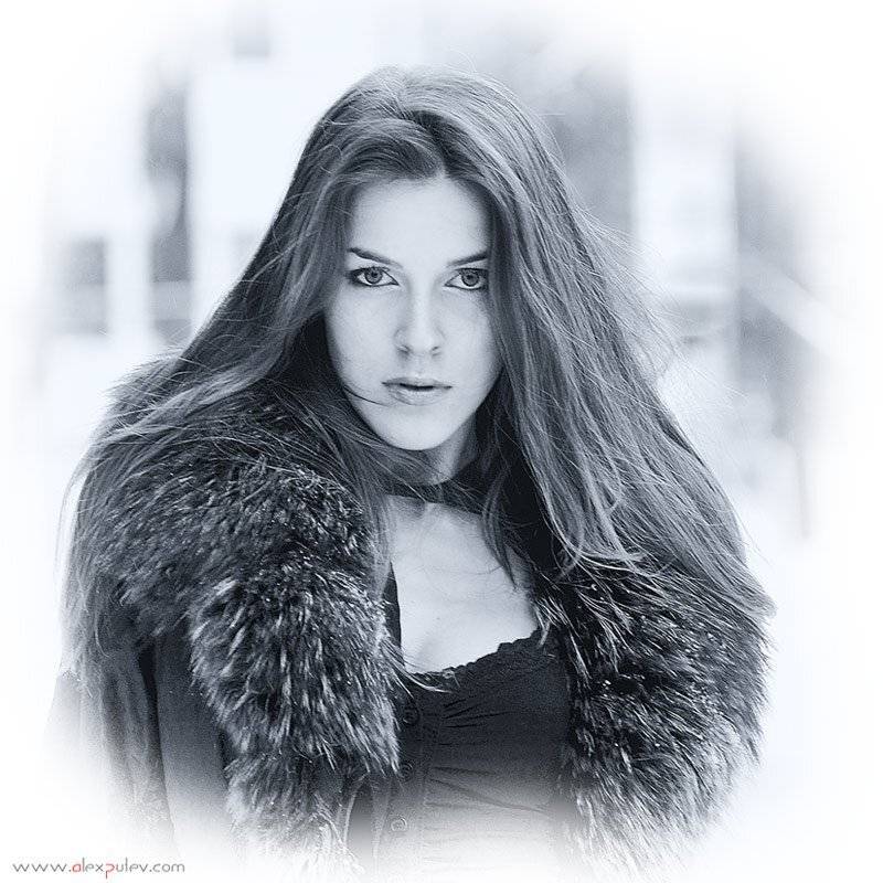 девушка,портрет,мороз,зима, Александр Путев