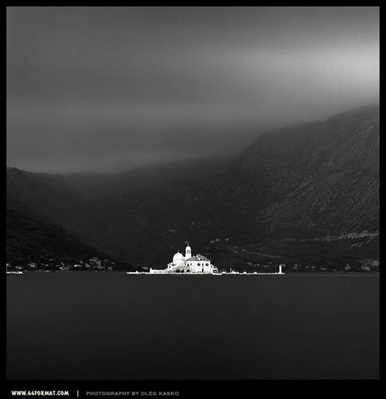 travel, hasselblad, montenegro, bw, black and white, пленка, средний формат, черногория, храм богородицы на рифе, 6x6, чб Храм Богородицы на рифе. фото превью