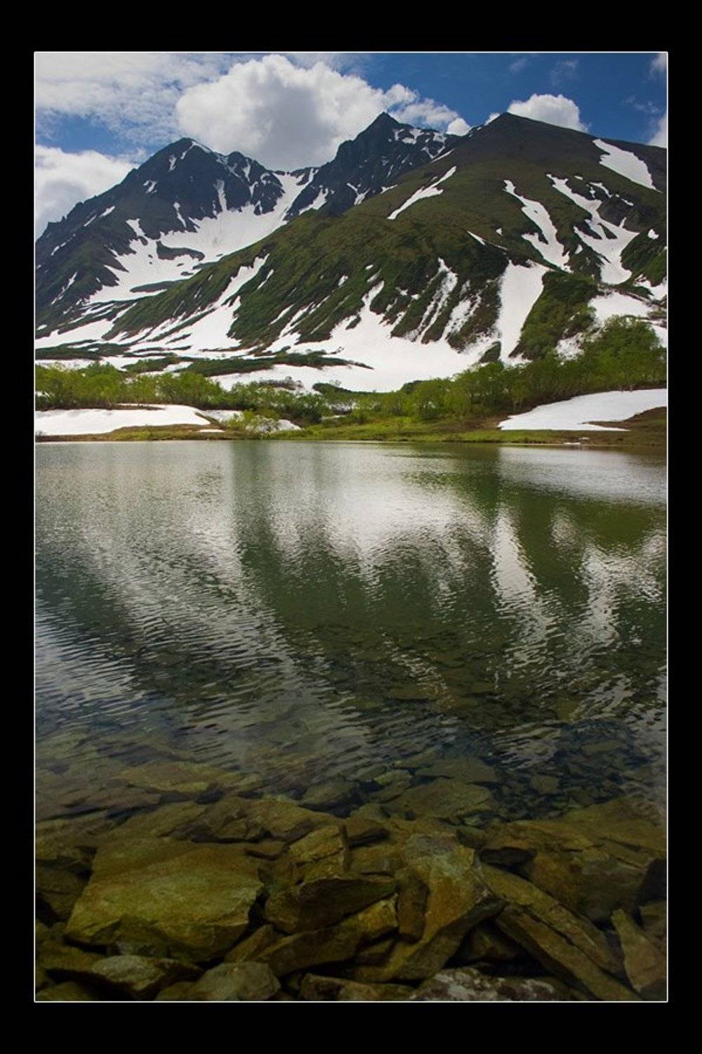 камчатка, вулкан, озеро, Денис Будьков