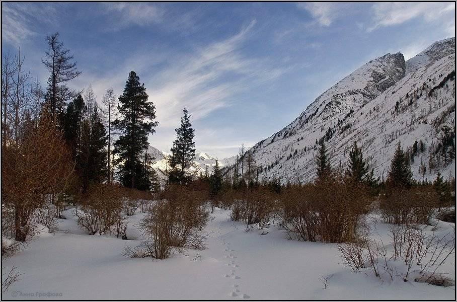 алтай, горы, горный алтай, вечер, мультинские озера, катунский хребет, следы, аня графова, Аня Графова