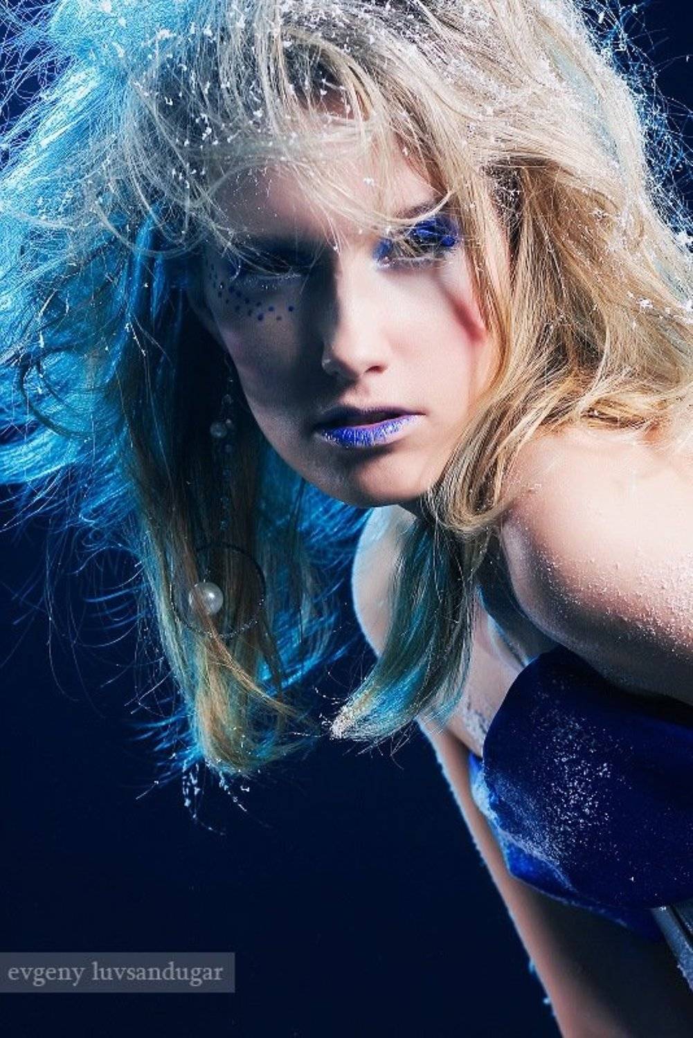 девушка, портрет, цвет, глаза, цифра, Евгений Лувсандугар