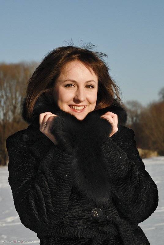 солнце,девушка,настроение,зима, Александр Путев