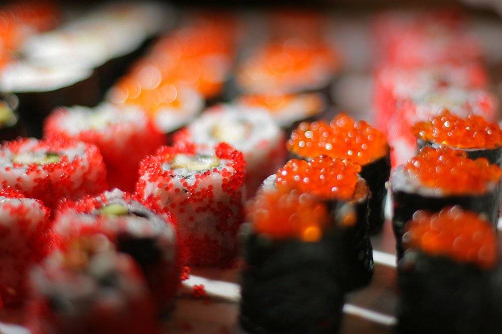 суши, роллы, икра, свет, Андрей Крепких (Sound Wave)