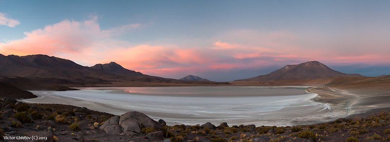 bolivia, боливия, соль, лагуна, закат Просто спокойный вечер фото превью