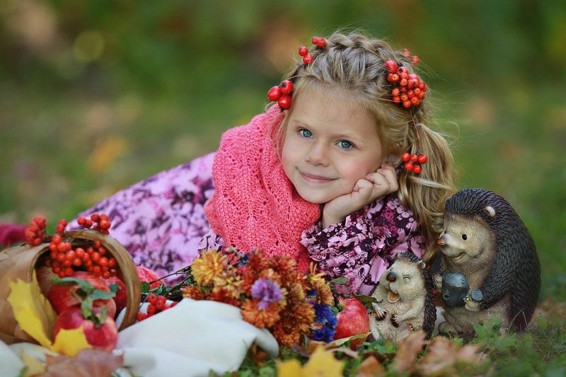 девочка-осень фото превью