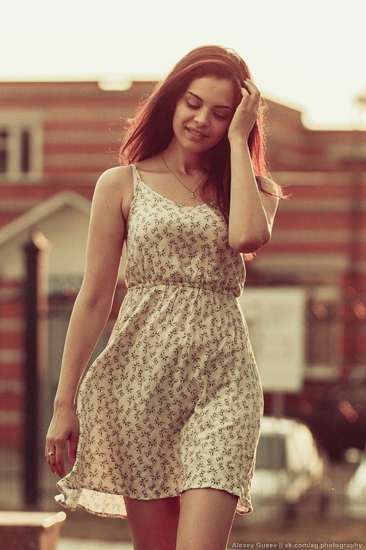 girl, sunset Sunset story фото превью