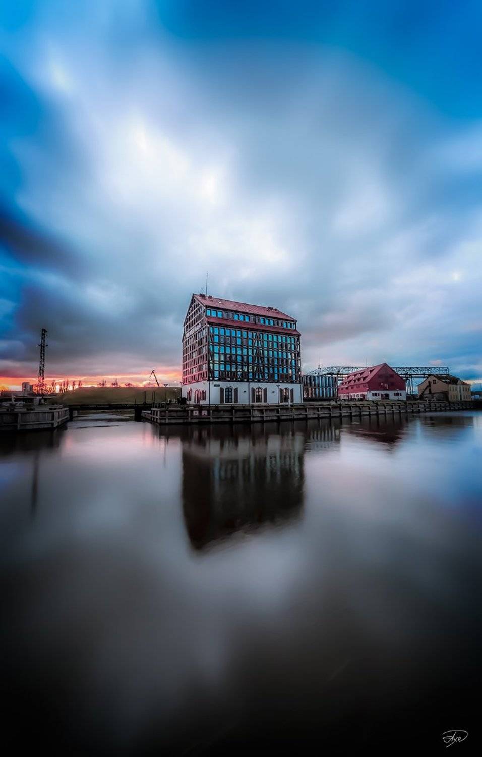 Cityscape, Klaipeda, Lithuania, Old city, Old Mill, Reflexion, Sunrise, Руслан Болгов (Axe)
