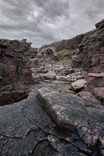 Каменистый берег Баренцева моря