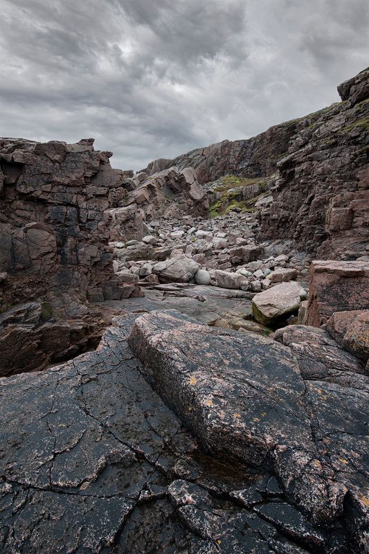 пейзаж, пейзажная фотография, пейзажи, териберка, россия, камни, скалы, берег, путешествие, landscape, landscapes, landscape photography Каменистый берег Баренцева моря фото превью