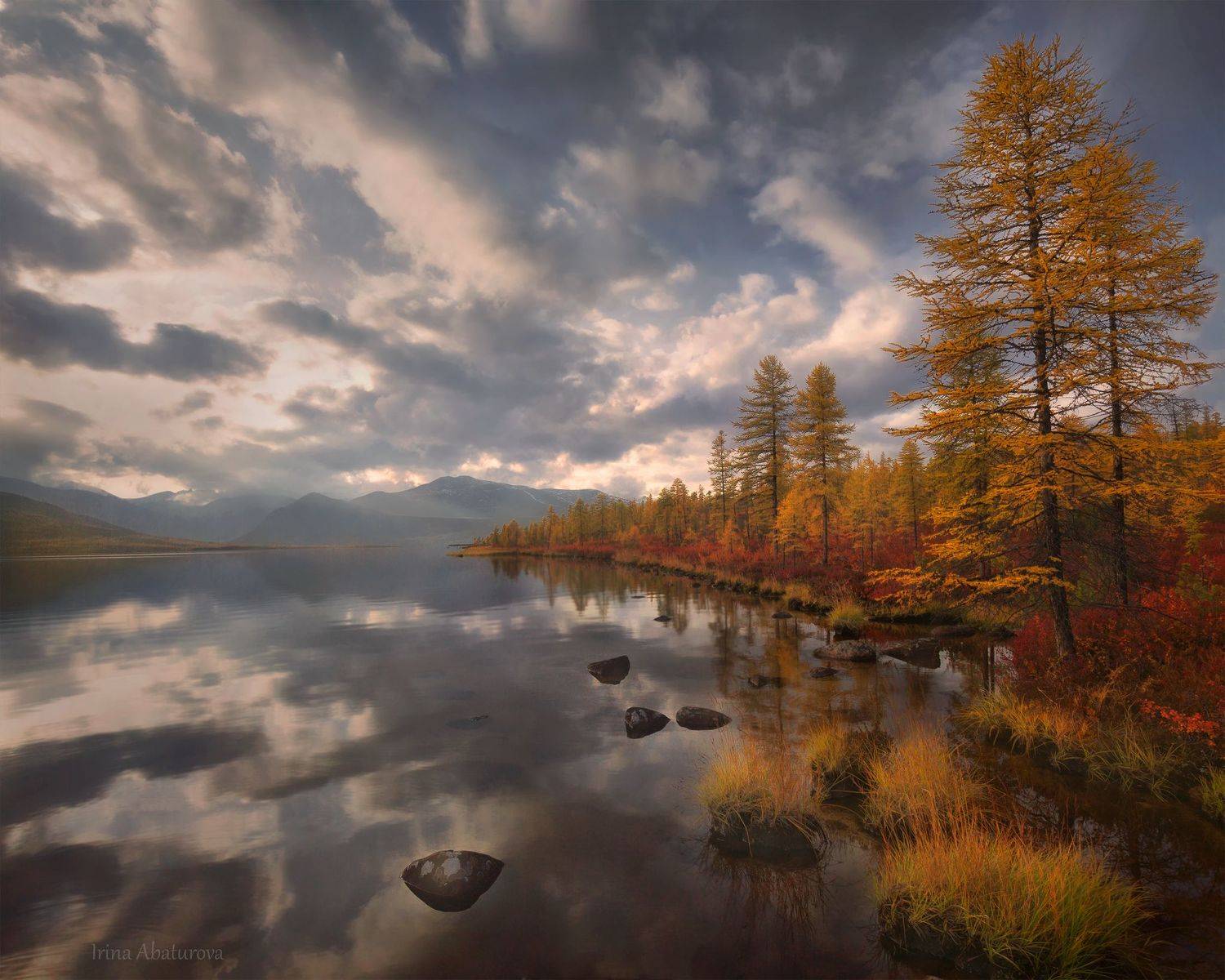 Колыма, Магадан, озеро Джека Лондона, осень, Ирина Абатурова