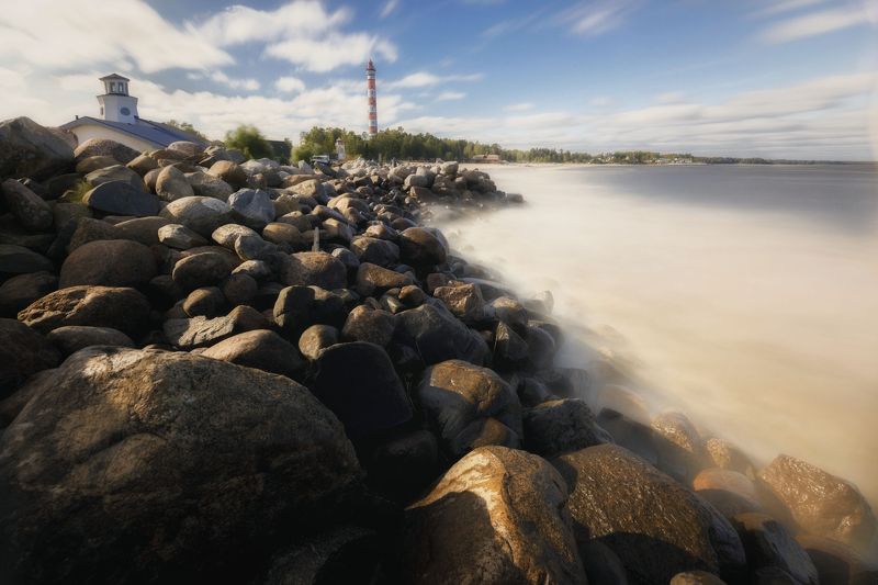 пейзаж, природа россии, природа, осень, ладога Ветряно на Ладоге фото превью