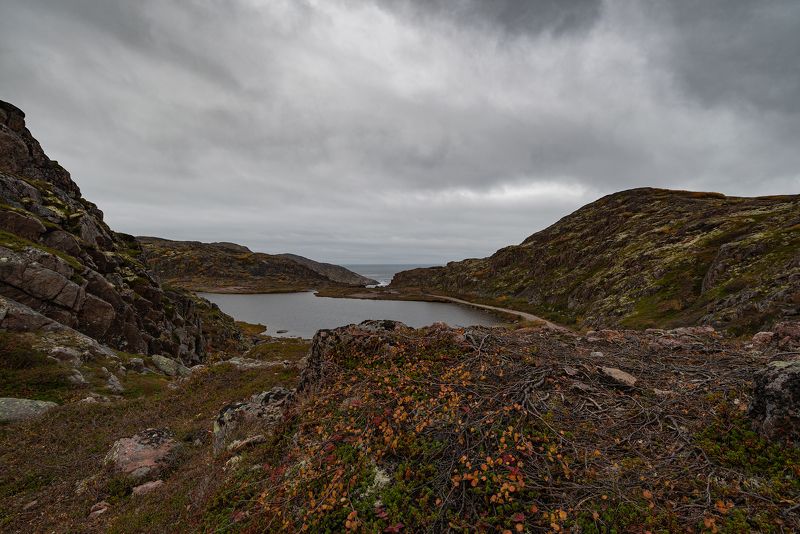 пейзаж, пейзажная фотография, пейзажи, териберка, россия, камни, скалы, берег, путешествие, landscape, landscapes, landscape photography, водопад, waterfall Териберка фото превью