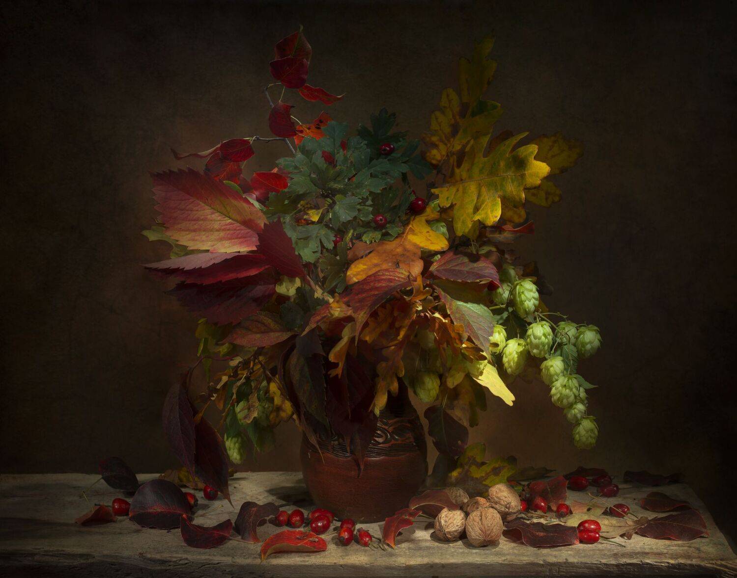 осенние листья,натюрморт,осеннее равноденствие, Елена Брежицкая