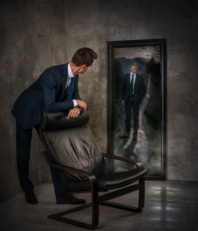 студийный портрет, мужской  портрет, концептуальное Андрей фото превью