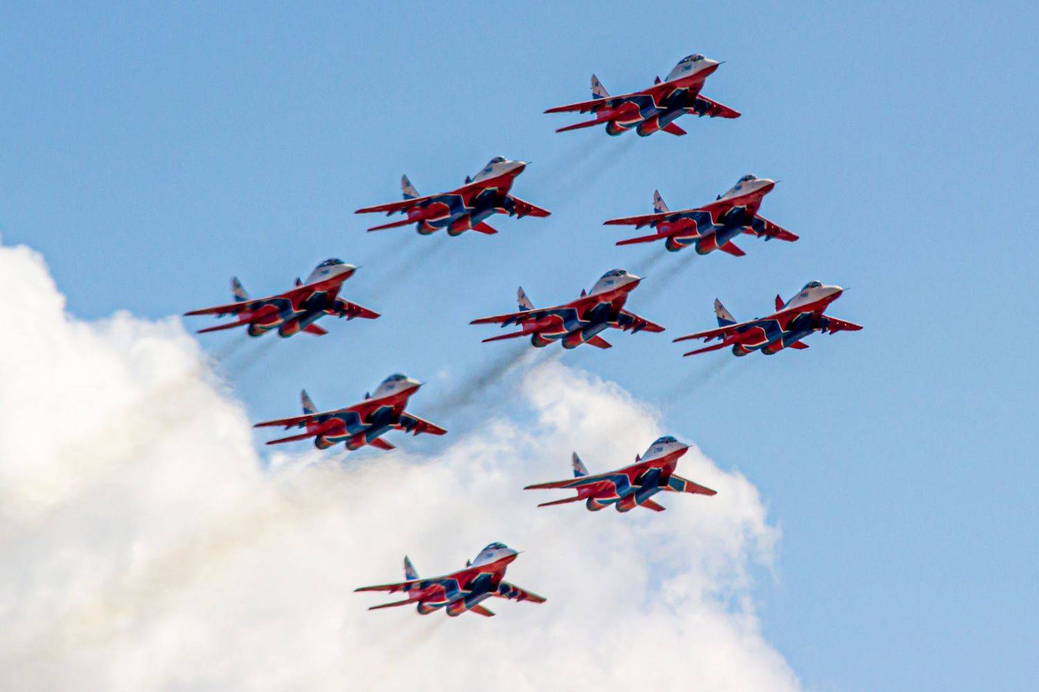 самолет, облака, истребитель, СУ, МИГ, скорость, истребители, вооружение, россия, ВВС, самолеты, гром, Сергей Лашнев